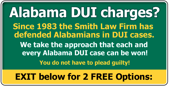 Alabama DUI Lawyer / Attorney | Driving Under the Influence in Tuscaloosa AL | The Smith Law Firm
