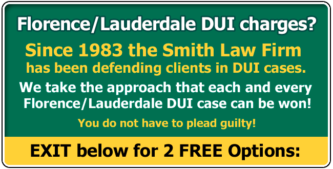 Lauderdale County or Florence DUI Lawyer / Attorney | Alabama Driving Under the Influence in Lauderdale County or Florence AL | The Smith Law Firm