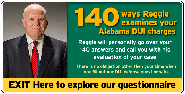 140 question Alabama DUI questionnaire which you are welcome to fill out at anytime to see for yourself why we dig deeper to defend your driving under the influence charges.